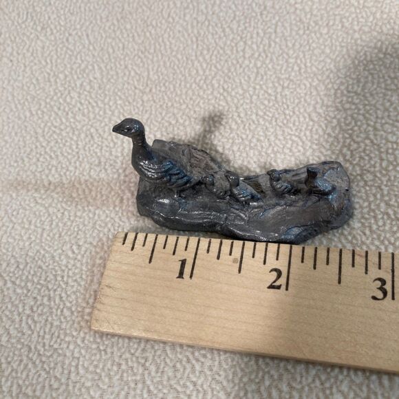 Michael Ricker Pewter Duck and Ducklings Figurine Vintage‎ Signed Early 80's - Picture 2 of 8